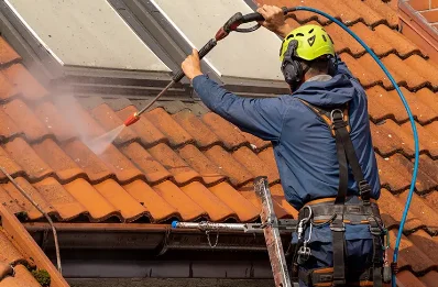 Démoussage et hydrofuge de toiture à Saubusse